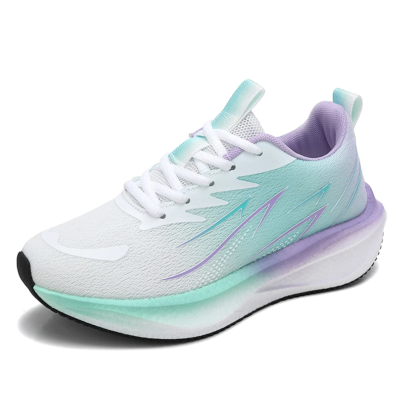 Lightweight Carbon Plate Shock-Absorbing Running Shoes for Women, New Spring and Summer Models, Fresh Mesh Breathable Professional Sports and Casual Shoes