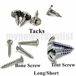 5Pcs Dental GBR Bone Tack Pins/Membrane Tacks/Guided Bone Tent Screw Long/Short