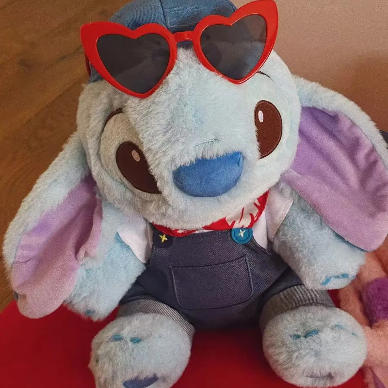 Cartoon Disney Stitch &Angel Cowboy Cute Soft Plush Doll Stuffed Toy Sofa Cushion Home Decoration Throw Pillow birthday gifts