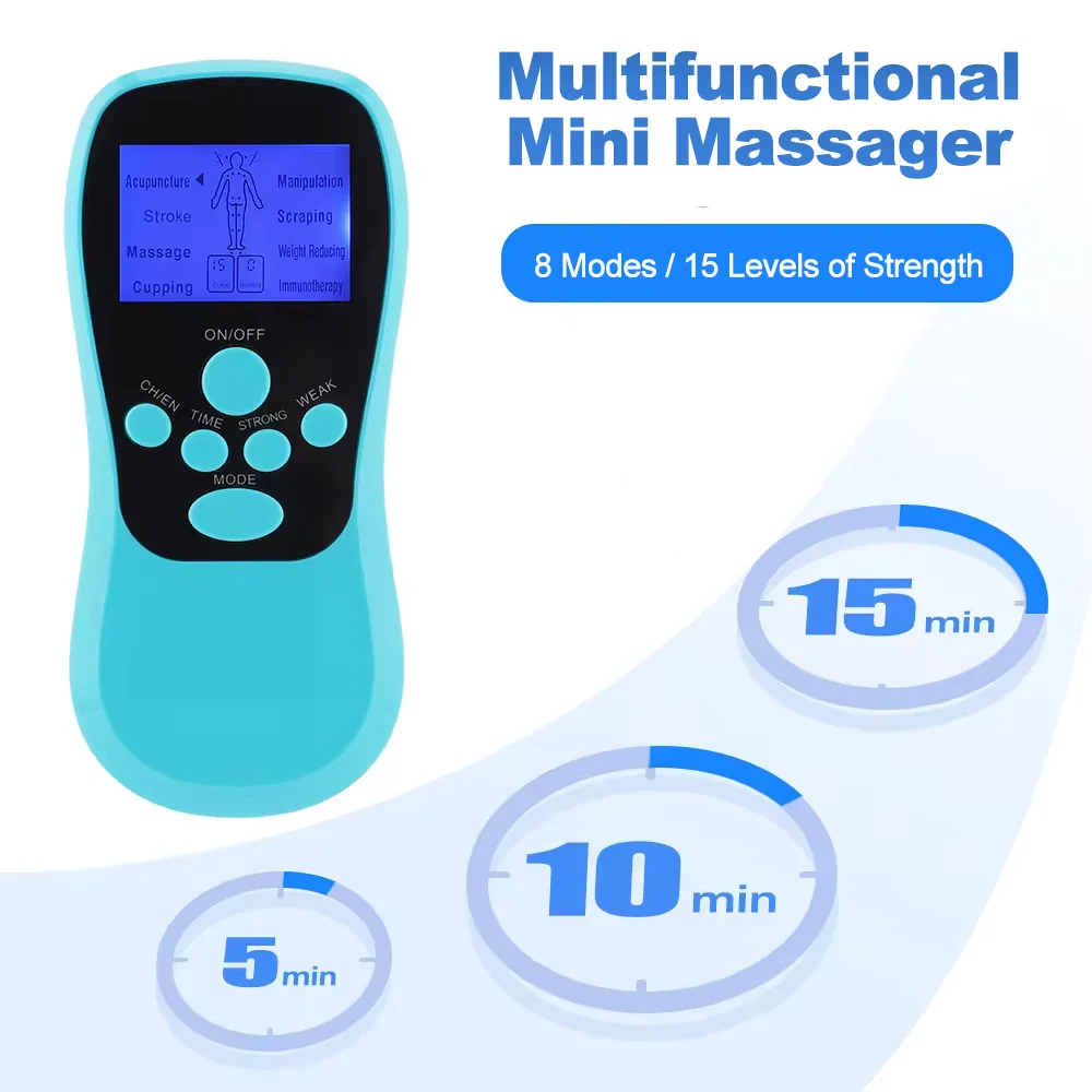 

TENS EMS массажер для стимуляции мышц электронный 8-режимный персональный стимулятор нервов электростимуляция терапевтическая машина облегчение боли