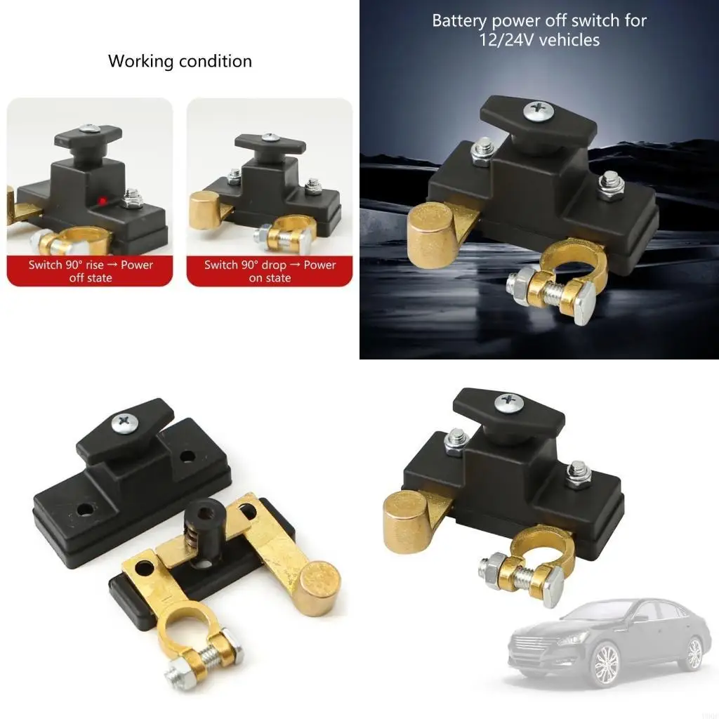 High Conductivity Copper Marine Battery Disconnect Isolator Switch Support 12/24V for Vehicle Electrical New