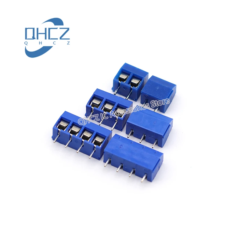 50pcs KF301 Blue KF301-2P/3P Terminal 5mm pitch Terminal 300V 15A