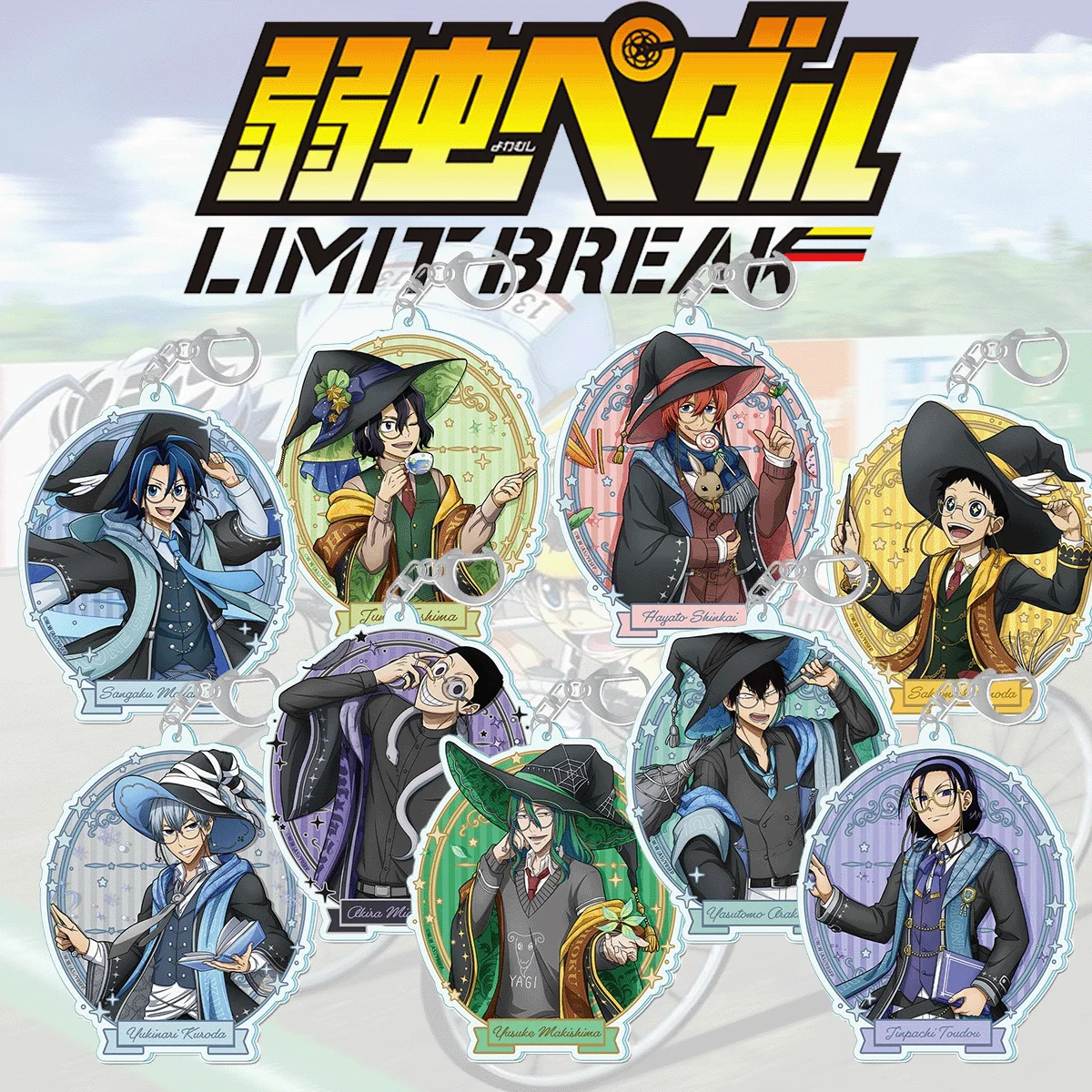 Anime Yowamushi Pedal Limit Break 6cm Acrylic Keychain Sakamichi Onoda Character Keyring Bag Charm Decor Gif
