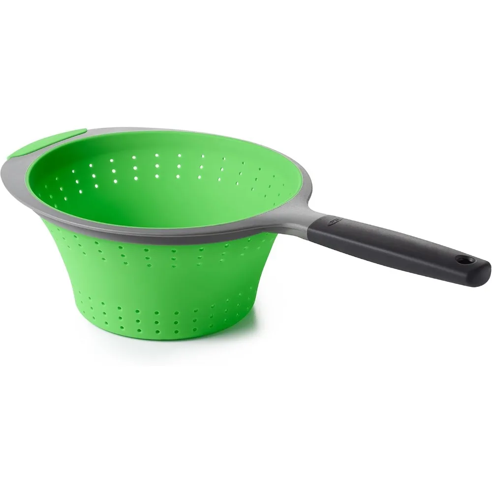 

Good Grips Silicone Collapsible Strainer, 2 Quart,Green