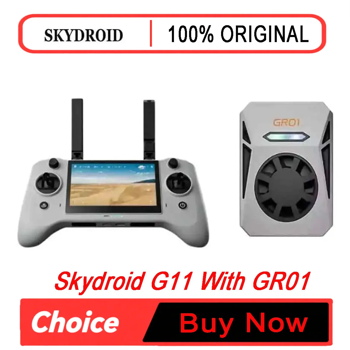 Skydroid G11 Remote Controller Ground Station 20KM HD Video Link Linux OS Dual-Band 2.4GHz/5.8GHz for FPV Drone UAV UGV USV