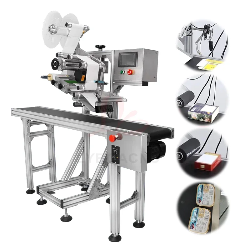 Automatic plane marking machine Cosmetics food and beverage industrial conveyor Length 150 cm Width 19 cm Stepping motor AC220V