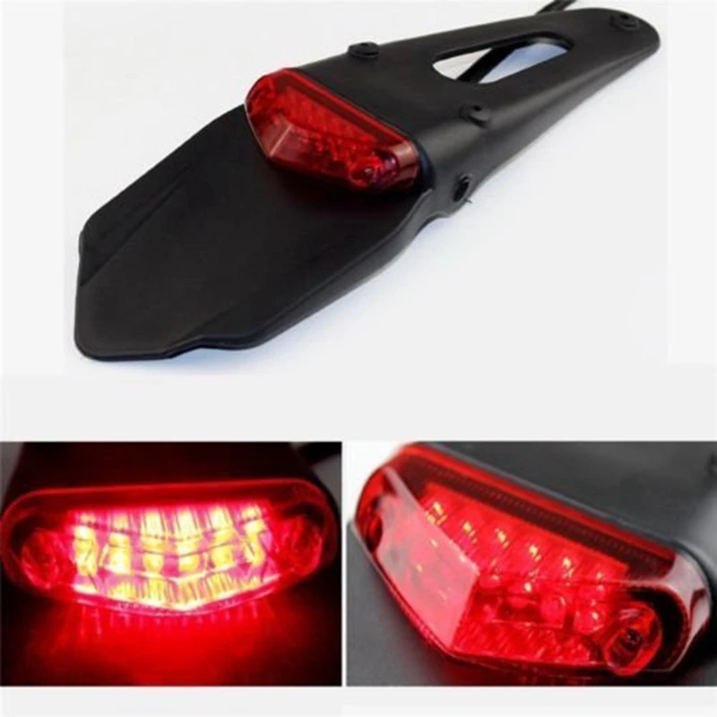 Rear Fender LED Brake Red Tail Motocross Motocross XR CRF KLX ENDURO EXC