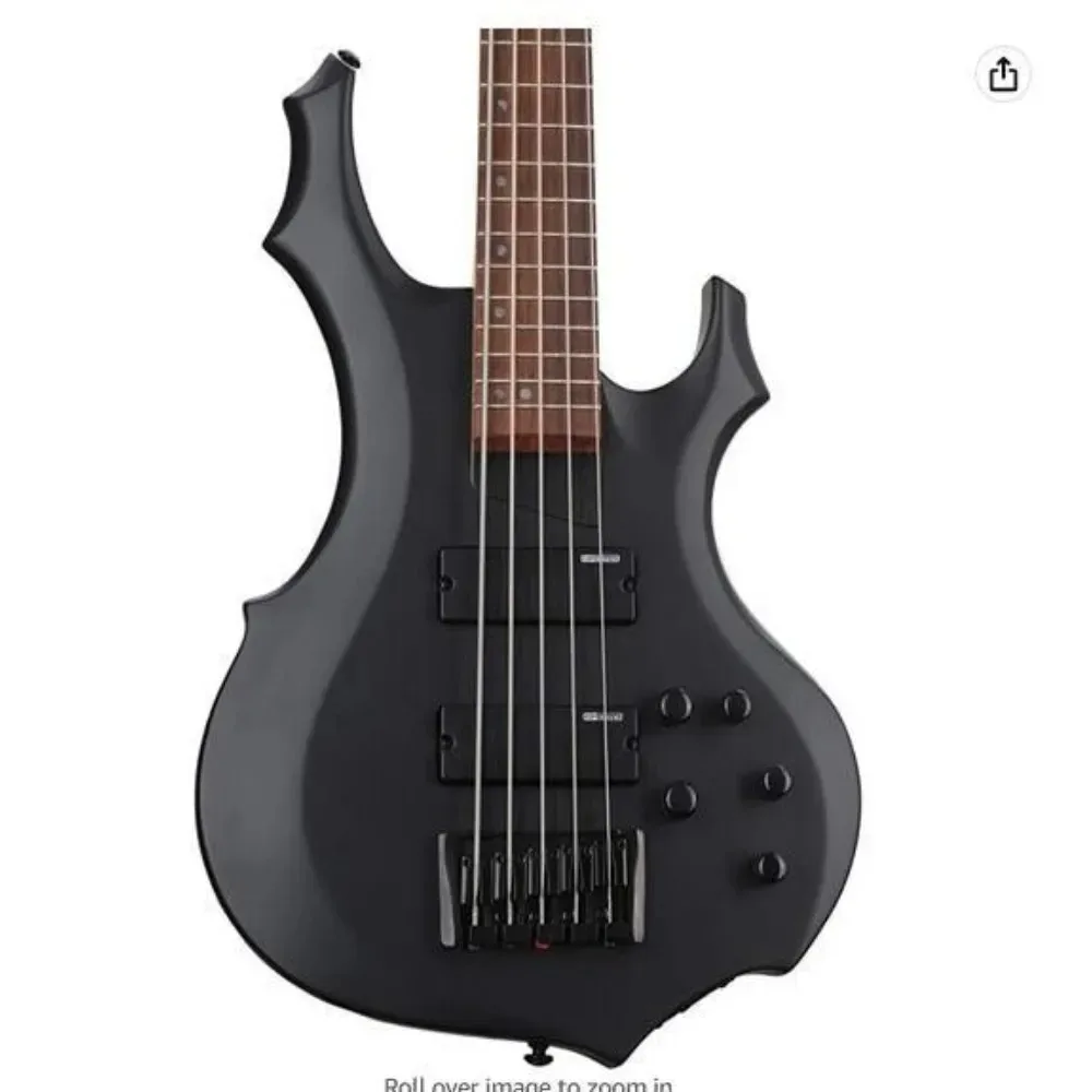 فرقة مدرسية 44 بوصة جيتار كهربائي غير لامع من خشب الزيزفون مع أمبير 20 وات، حقيبة حمل