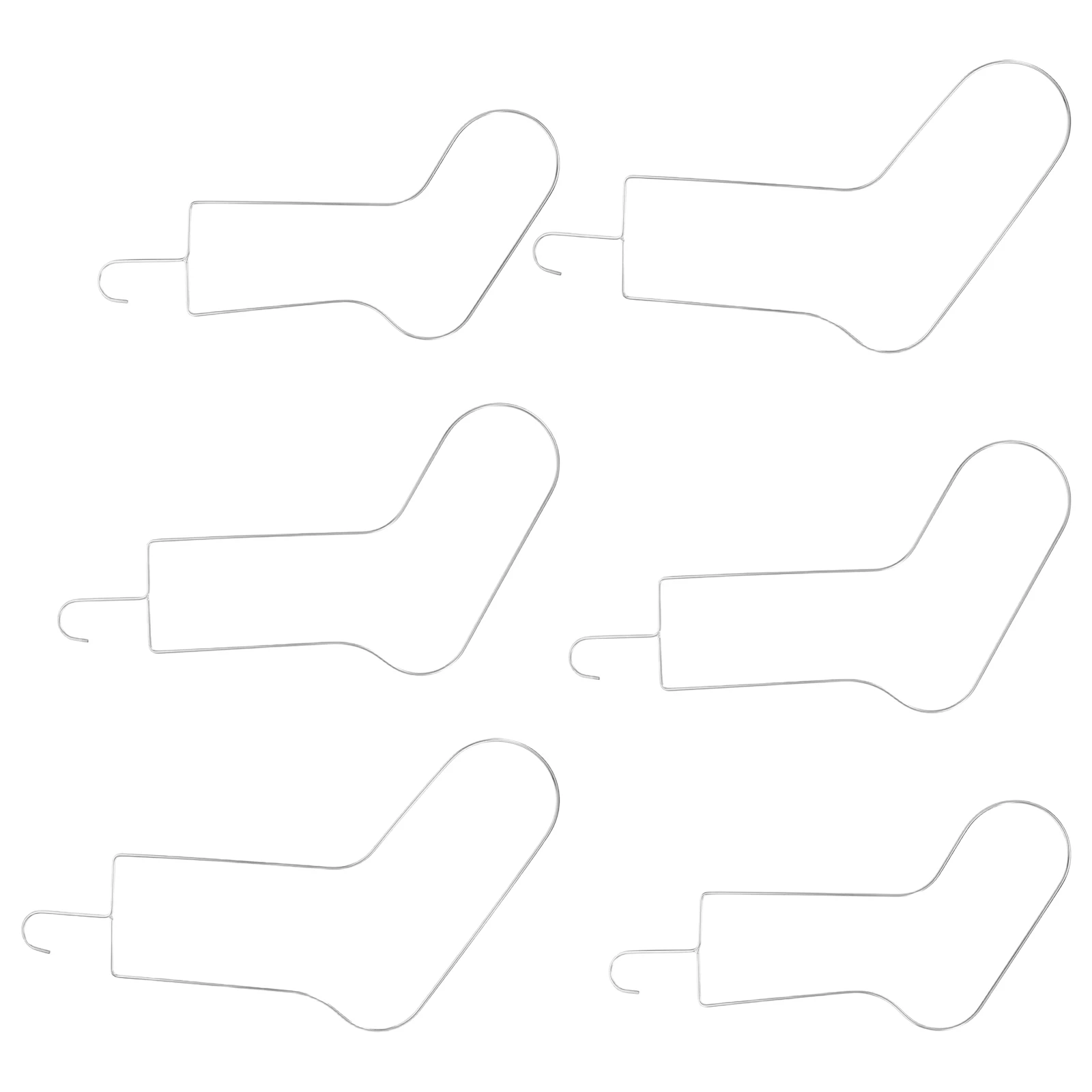 

6pcs Sock Display Stand Knitting Blocker Metal Craft Supplies Drying Hanger Shape Retention Crochet Tools Sewing Accessories