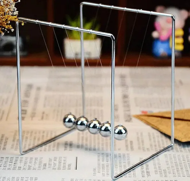 Cradle Steel Balance Ball Newton Ball Physics Science Desk Table Decor Metal Ball home decor
