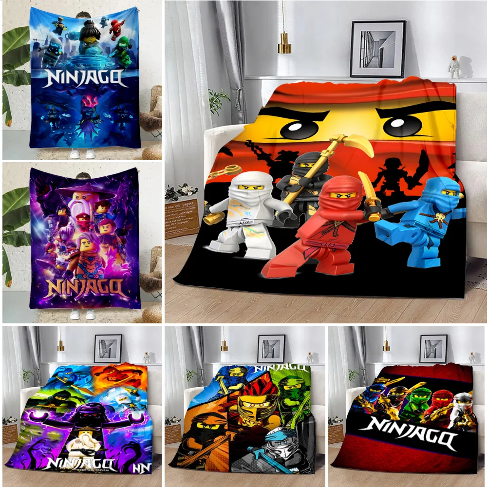 Cartoon Printed Blanket Picnic Blankets Warm Blanket Soft and N-ninjagos  Comfortable Blanket Home Travel Birthday Gift