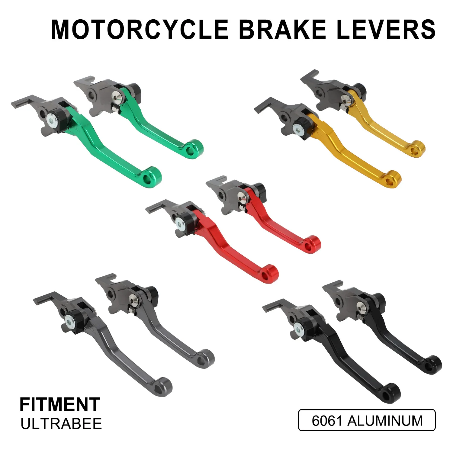 

CNC Aluminum Horn Brake/Clutch Levers for Ultra Bee Off-Road Motorcycle Modifications