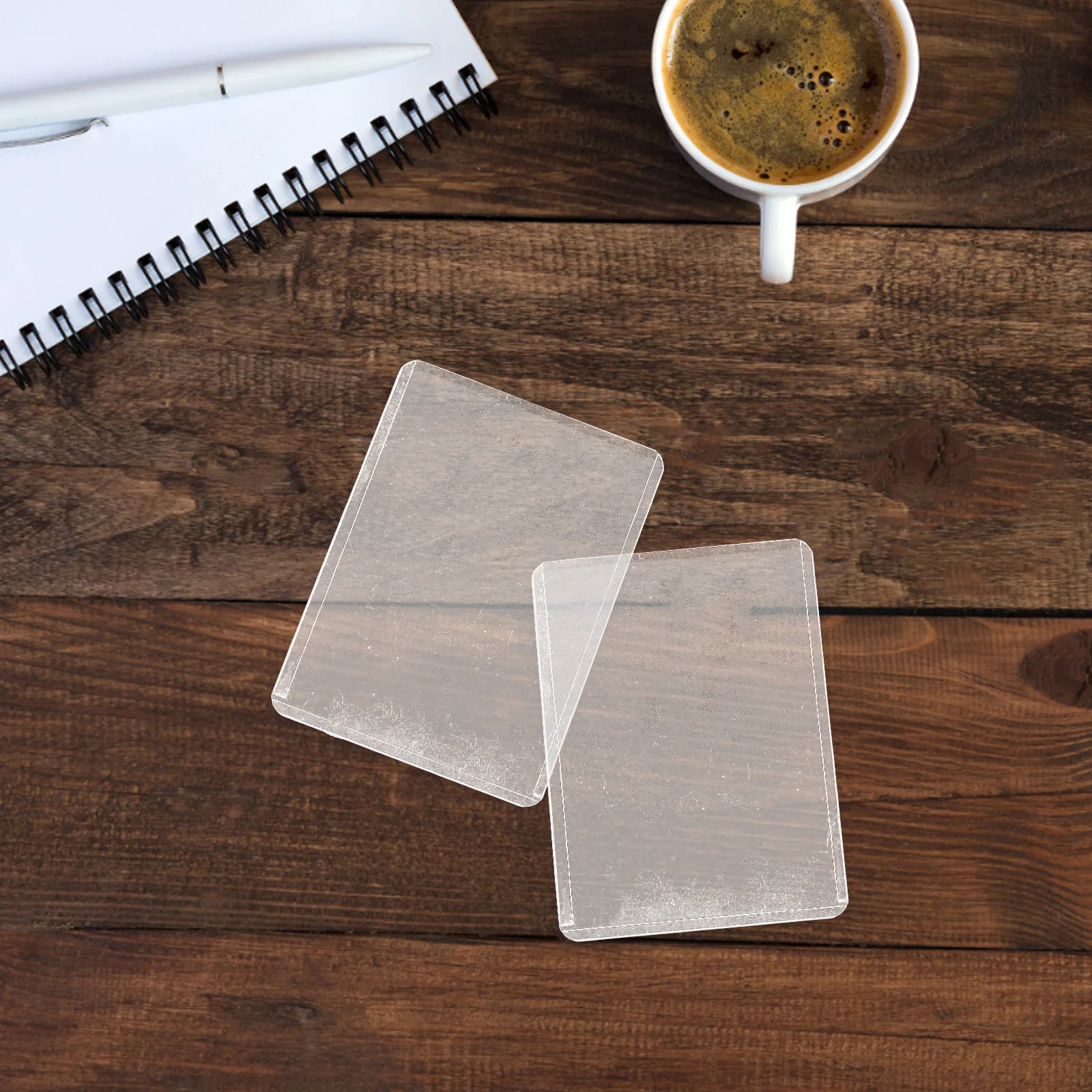 25Pcs Card Sleeves Clear Hard Plastic Protector for Cards Baseball Sleeve Holder