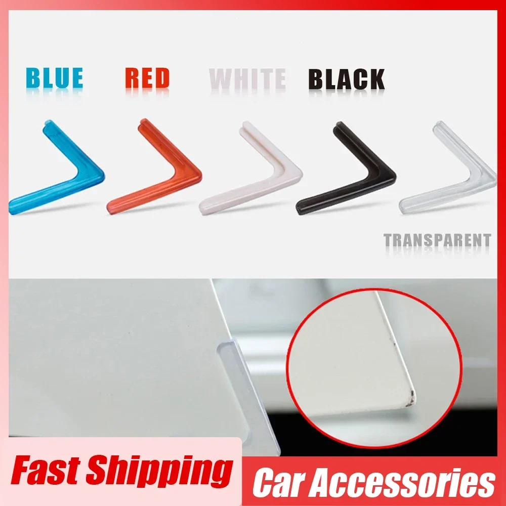 4pcs Auto Body Bumper Anti Scratch Strip Car Door Corner Collision Avoidance Strip Car Door Edge Protect Sticker Car Accessories