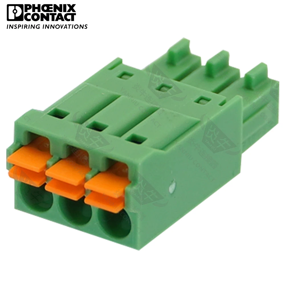 1Pcs 3.5mm Original Genuine Phoenix Contact Connector PCB Pluggable PLUG-IN Terminal Block 3 Pin FMC 1.5 ST 3.5 1952270 8A 160V