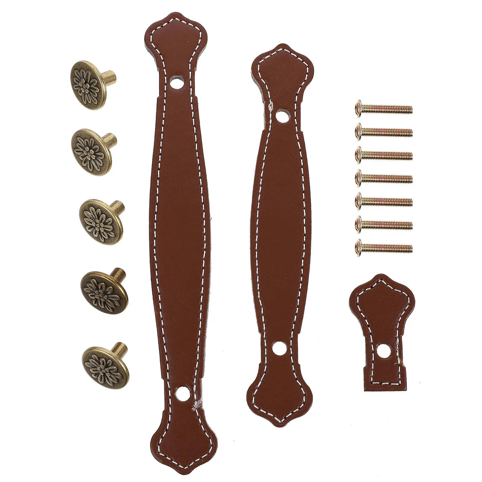 

3pcs Handle Drawer Pulls Cabinet Knobs Suitcase Handles Vintage Hardware Firm Durable Elegant Simple Style Furniture