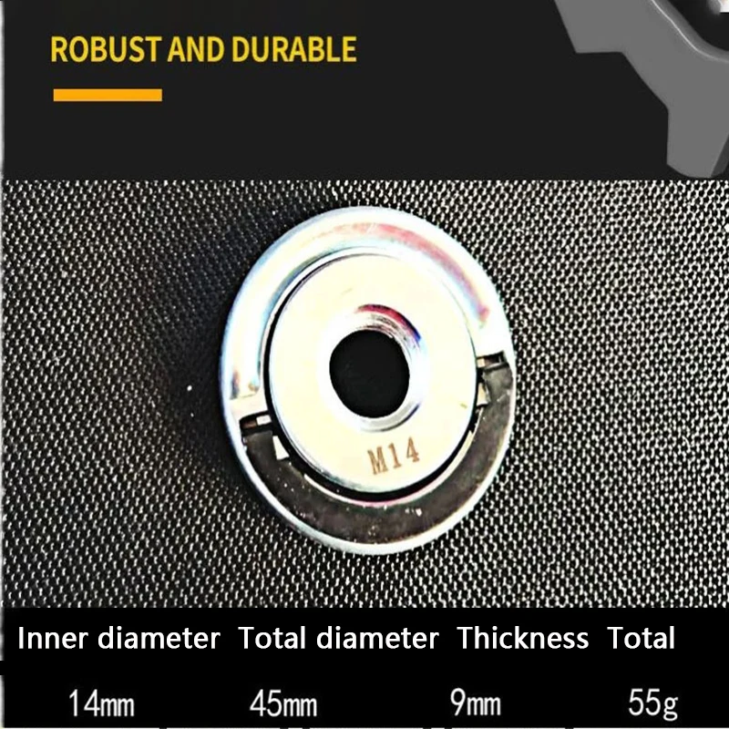 14 mm M14 zelfsluitende snelsluiting Power Chuck flensmoer slijper persplaat voor haakse slijper