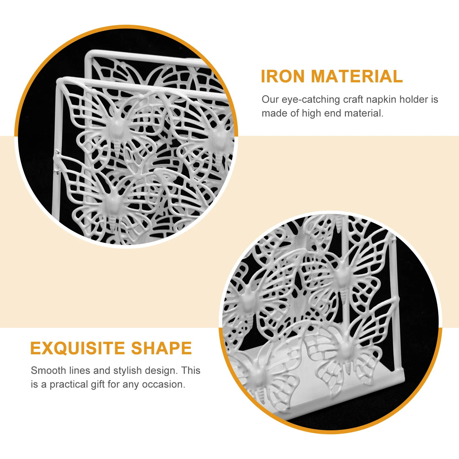 

Napkin Supply Wear-Resistant Napkin Stand Unique Home Decor Theme Party Accessory Strong Break Resistance Ability