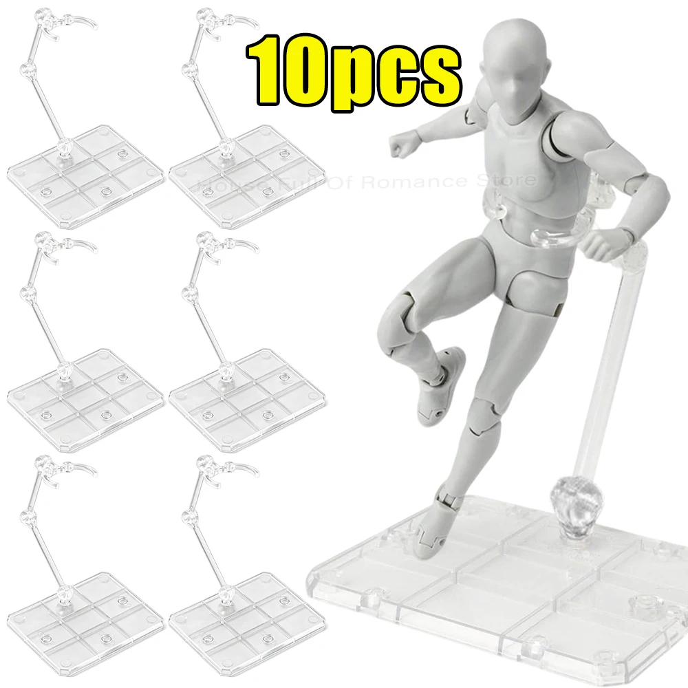 2/5/10PCS Assembly Action Figure Display Holder Base Doll Model Support Stand Compatible with HG RG SD SHF Gundam 1/144 Toy