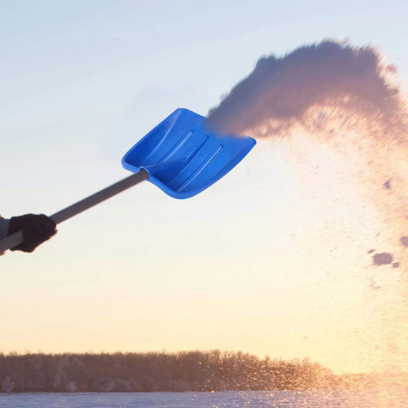 

Сменная насадка для лопаты для уборки снега, синяя, из прочного нейлонового пластика, универсальная, для удаления льда и снега с автомобиля