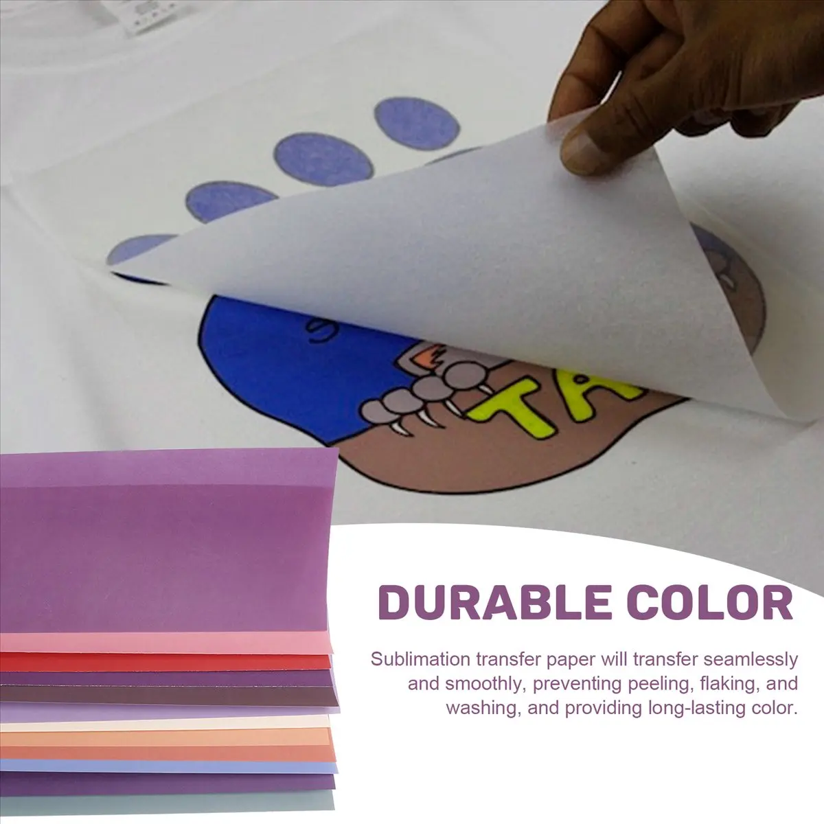 AB06 12 Pcs 12X4.5Inch Solid Color Sublimation Transfer Sheets for Tumbler T-Shirts Mugs DIY Sublimation Transfer Paper