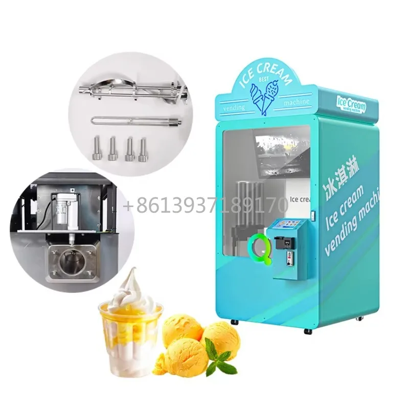 Commercial Floor Standing Five Flavors Soft Serve Ice Cream Machine for Sale