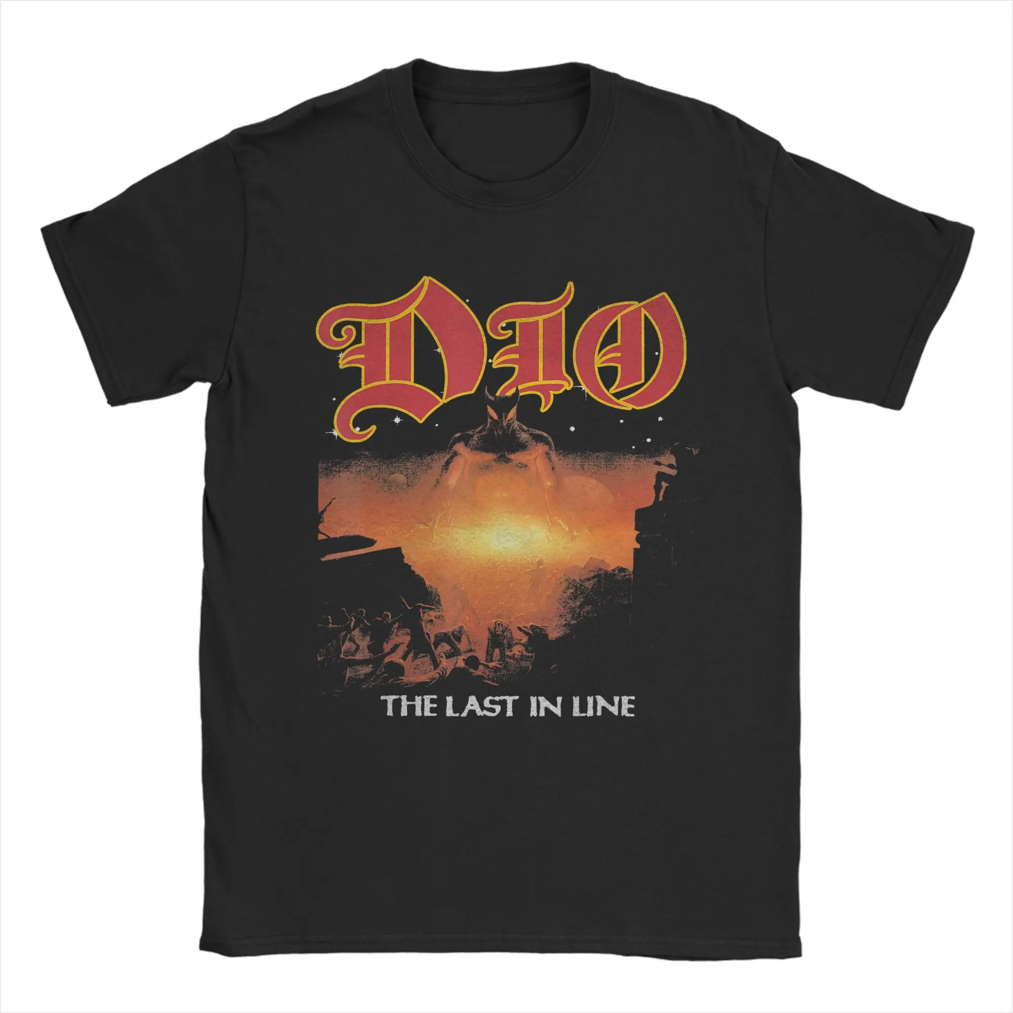 Dio The Last in Line T-Shirt Men  Novelty Cotton Tee Shirt O Neck Short Sleeve T Shirts Gift Idea Clothes