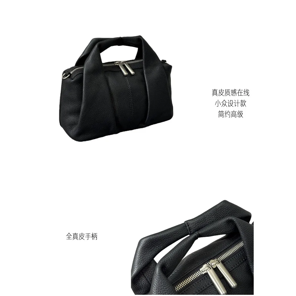 Light Luxury High Quality Women's Bags Niche Design Large-capacity Retro Pleated Dumpling Shoulder Unique Texture and Advanced