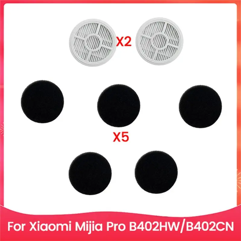 AC23-7PCS Filter And Sponge Kit For Mijia Pro B402HW B402CN Mite Removal Vacuum Cleaner Accessories