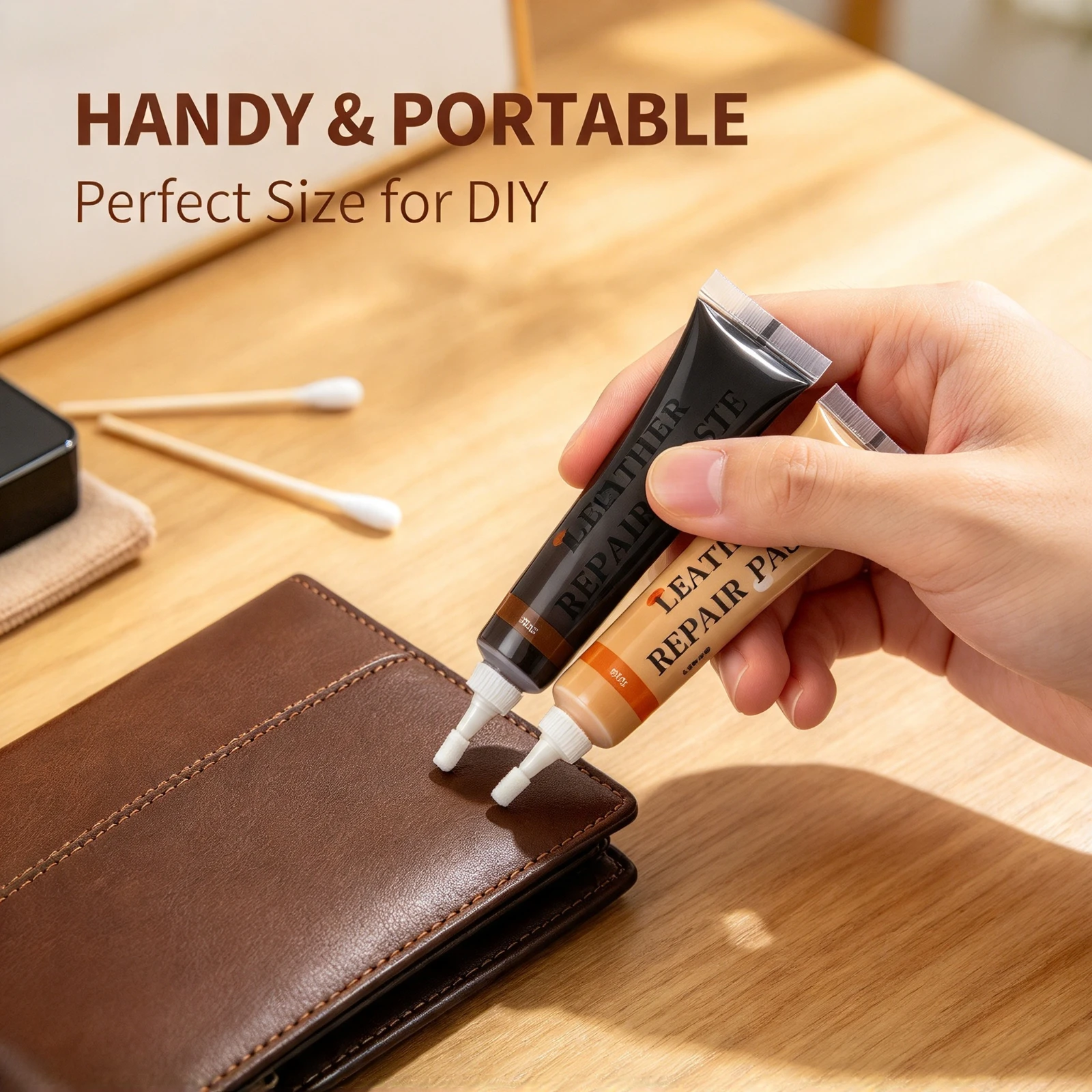 14pc 20g Leather Repair Paste Cream Filler For Sofa Car Seat Scratch, Fix Restorer Gel Polish Dye DIY Home Furniture Accessories
