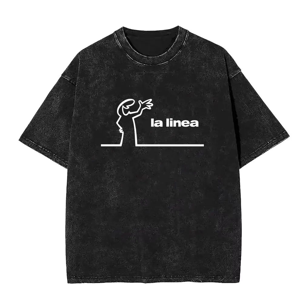 

Washed Vintage Osvaldo Cavandoli La Linea Greet Funny Graphic T-shirt Men's Women Anime Humor Oversized Short Sleeve T Shirts