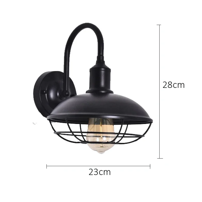 Retro Estilo Industrial Loft Lâmpada De Parede, Lâmpada Do Corredor Nostálgico, Arte Do Ferro, Varanda Criativa e Restaurante, Bar Rural