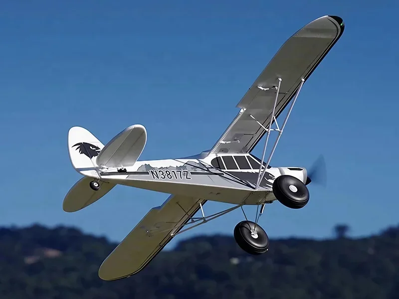 PA-18 à grande échelle Super Cub EP RC Avion PNP par FMS 1700mm avec train d'atterrissage robuste Lex V2 Everyday et lumières préinstallées