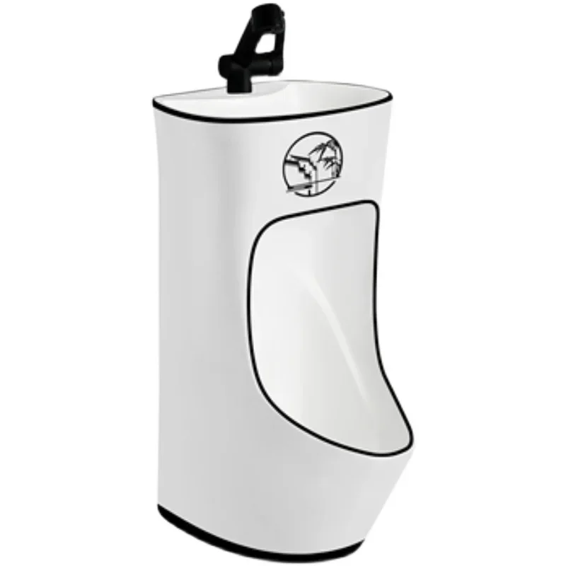 Lavatório de parede de cerâmica de piso cinza para uso doméstico masculino