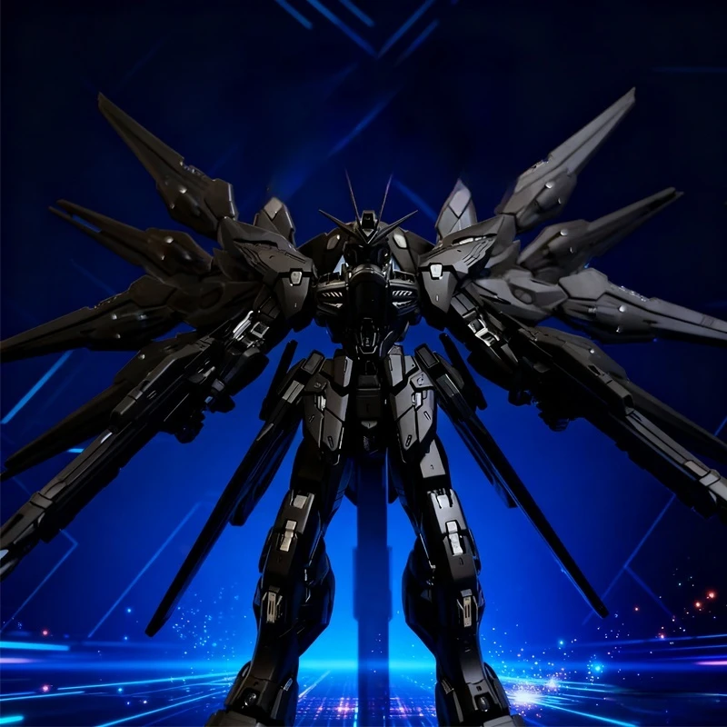 1/100 Mg Black Strike & Mgex Strike Freedom Assembly Toy - With Light Wing & Painted Finish, Exclusive For Tough Guys Male Gift