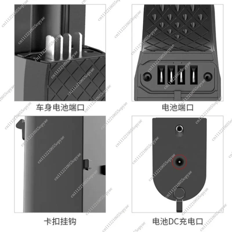 HX-X6 Embedded Removable Lithium Battery 36V 5.0AH Capacity Scooter Fast Charging Replacement Part