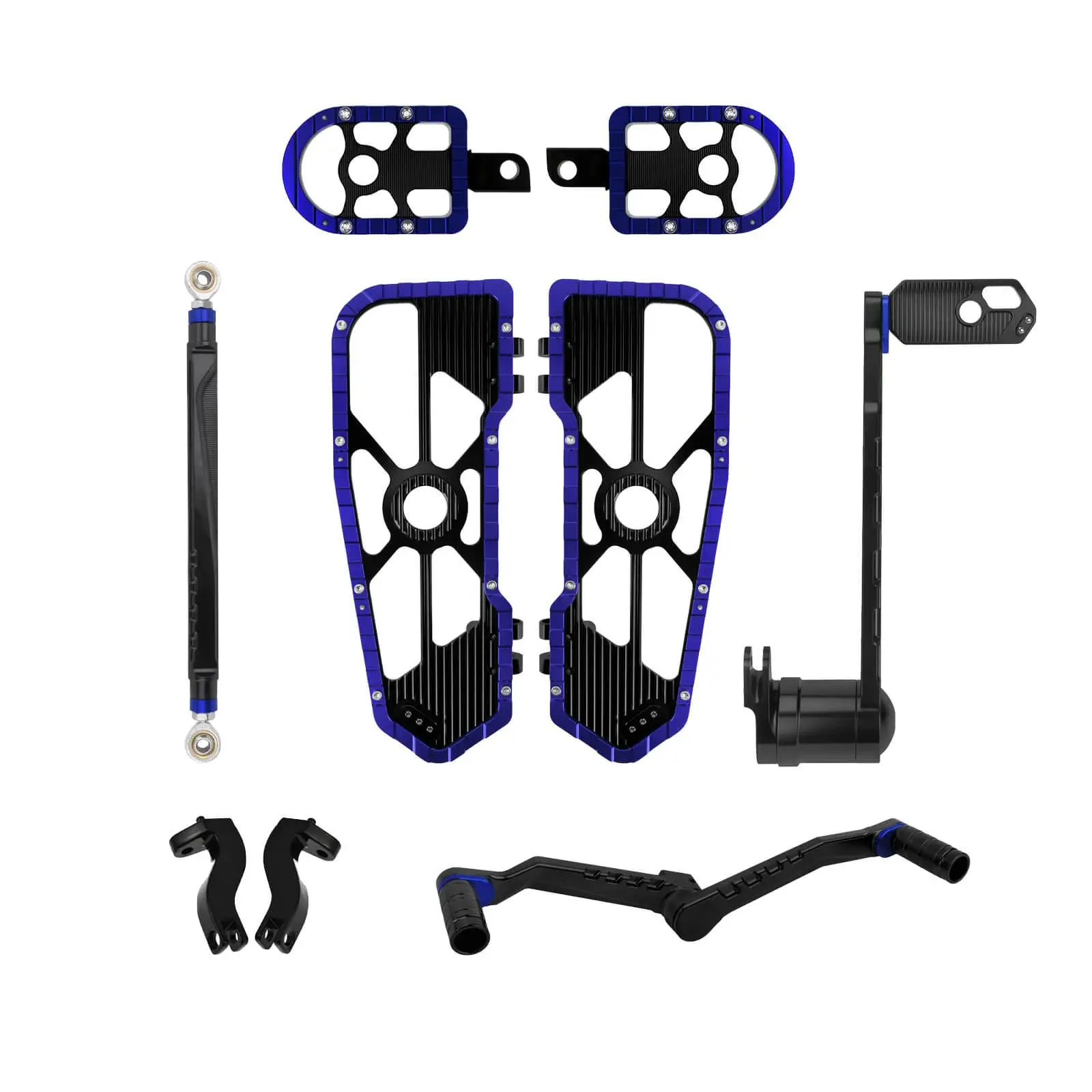 Motorfiets vloerplanken voetsteun schakelhendel remhendel sets bestuurder passagier voetsteun voor Harley Touring Road Street Glide 08-25