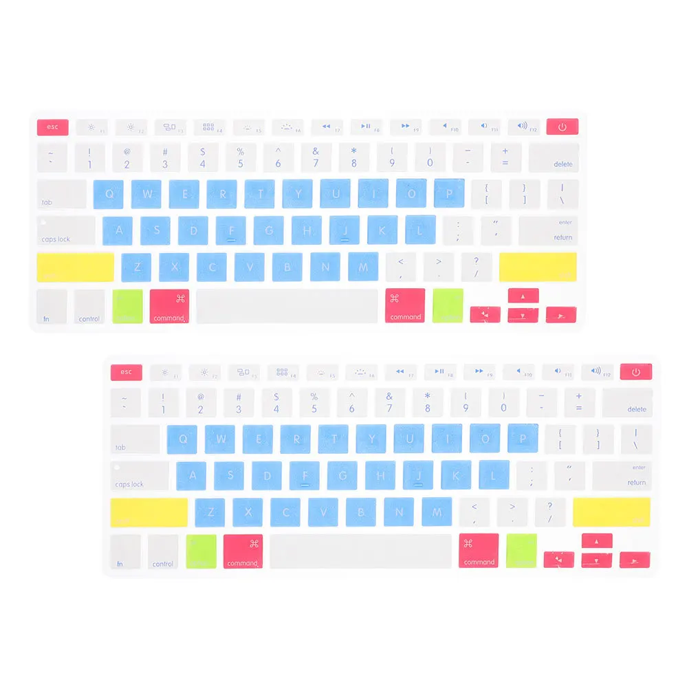 

2Pcs Silicone Keyboard Cover for A2178 A1466 A1369 13.3 Inch Laptop Sturdy Material Ultrathin Design Easy Installation Multiple