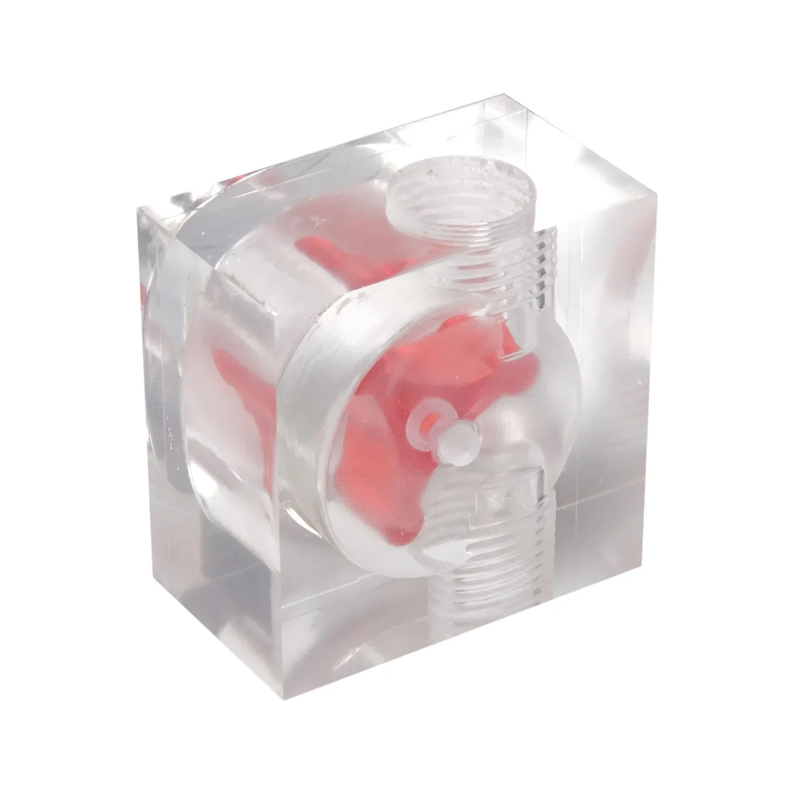 1pc 2 Way Water Cooling Indicator Acrylic Transparent Flowing Meter G1/4 Thread  Ensuring Stable And Optimal Operating Condition