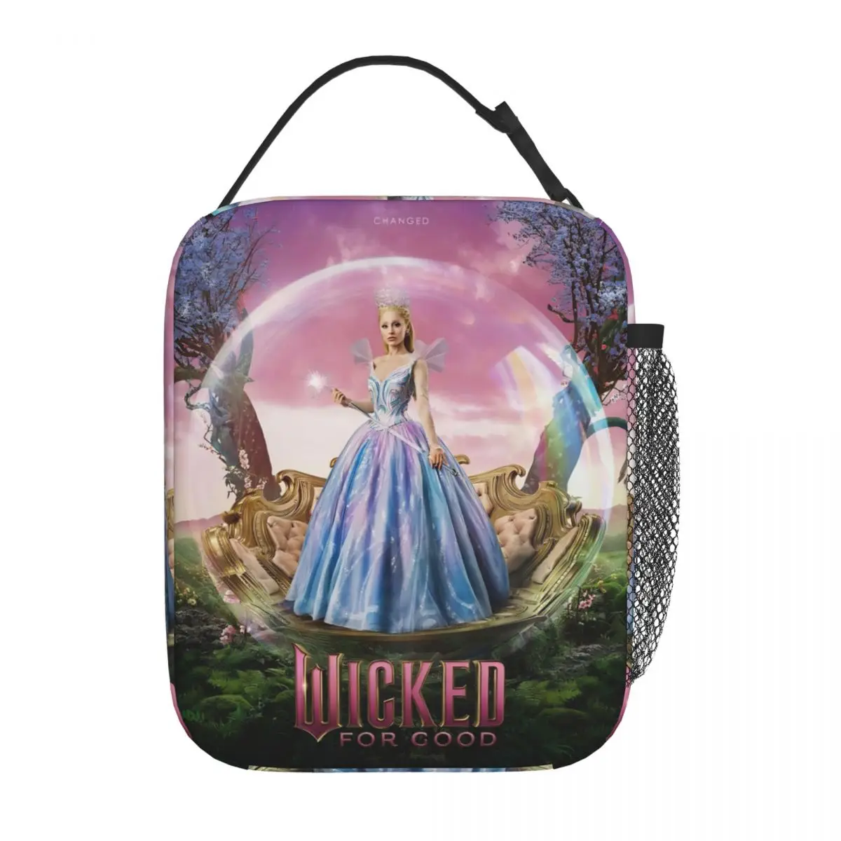 Wicked For Good Fantasy Film Insulated Lunch Bags Large Meal Container Thermal Bag Tote Lunch Box Office Travel Girl Boy