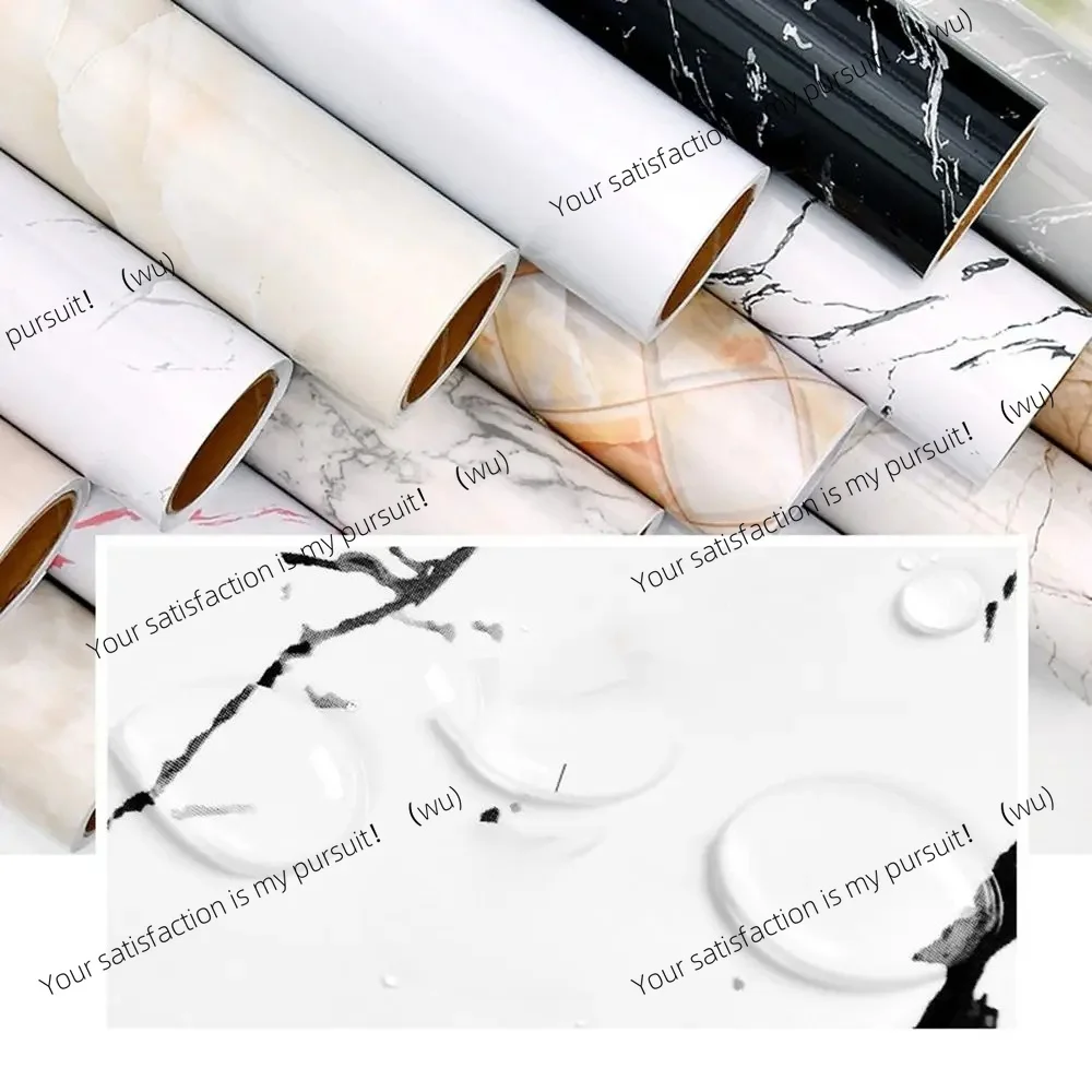 For Furniture Marble Room Decoration Decorative Films Decal Wallpaper Wall Stickers Easy to clean PVC Cabinet Waterproof