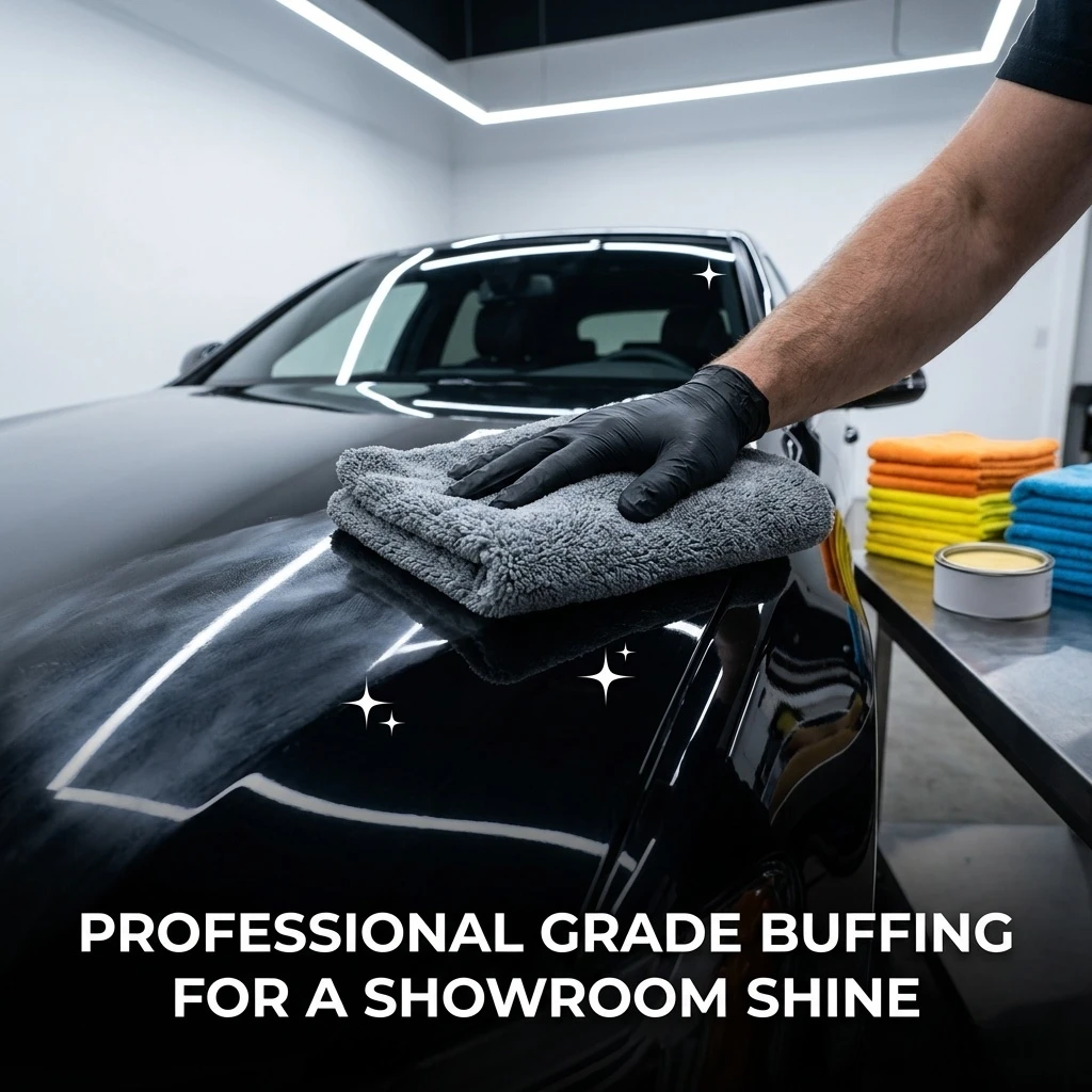 Automotive-Specific Waxing & Buffing Towel — Microfiber Cleaning Cloth (Multiple Colors Available) — Lint-Free & Super Absorbent