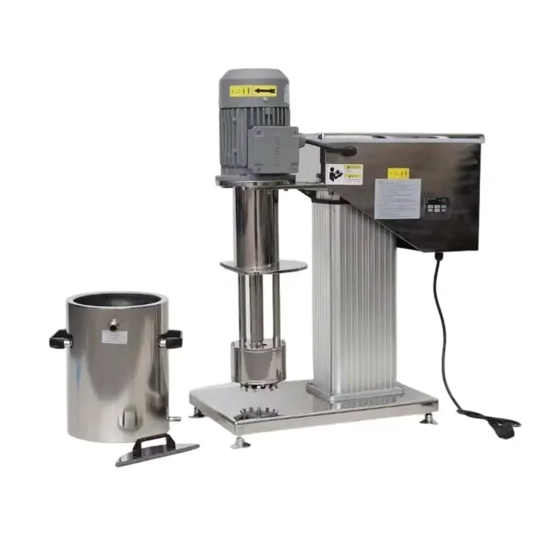 Laboratory Basket Grinder Sand Mill Grinding Machine Dispersing Equipment Bead Mill Vertical Inks Mixing Instrument Disperser