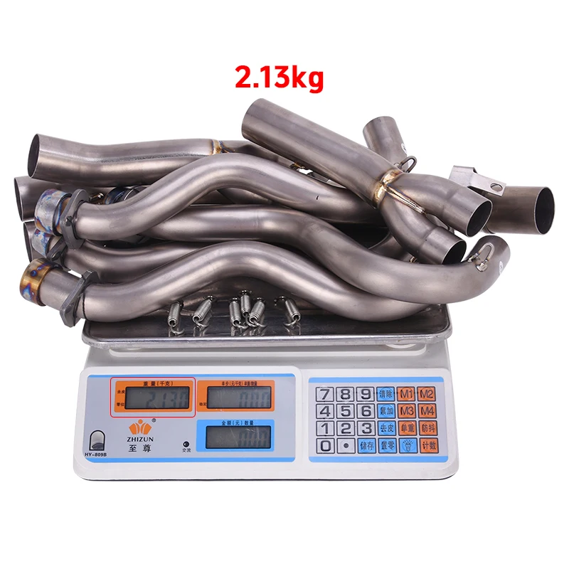 Titanium Alloy Front Mid Link Pipe Motorcycle Exhaust Escape System Slip On For SUZUKI GSXR600 GSXR750 GSXR 600 750 2011 - 2025