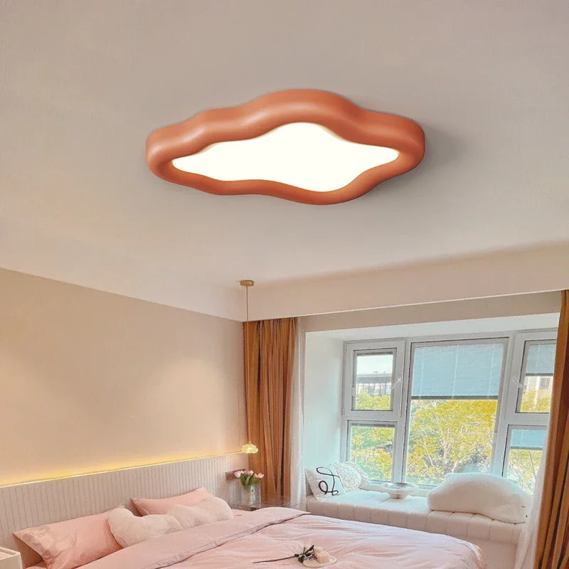 

Modern Simple Creative Bedroom Lights Nordic Wind Study Children's Room Color Resin Ceiling Lights Net Red Living Room Lights