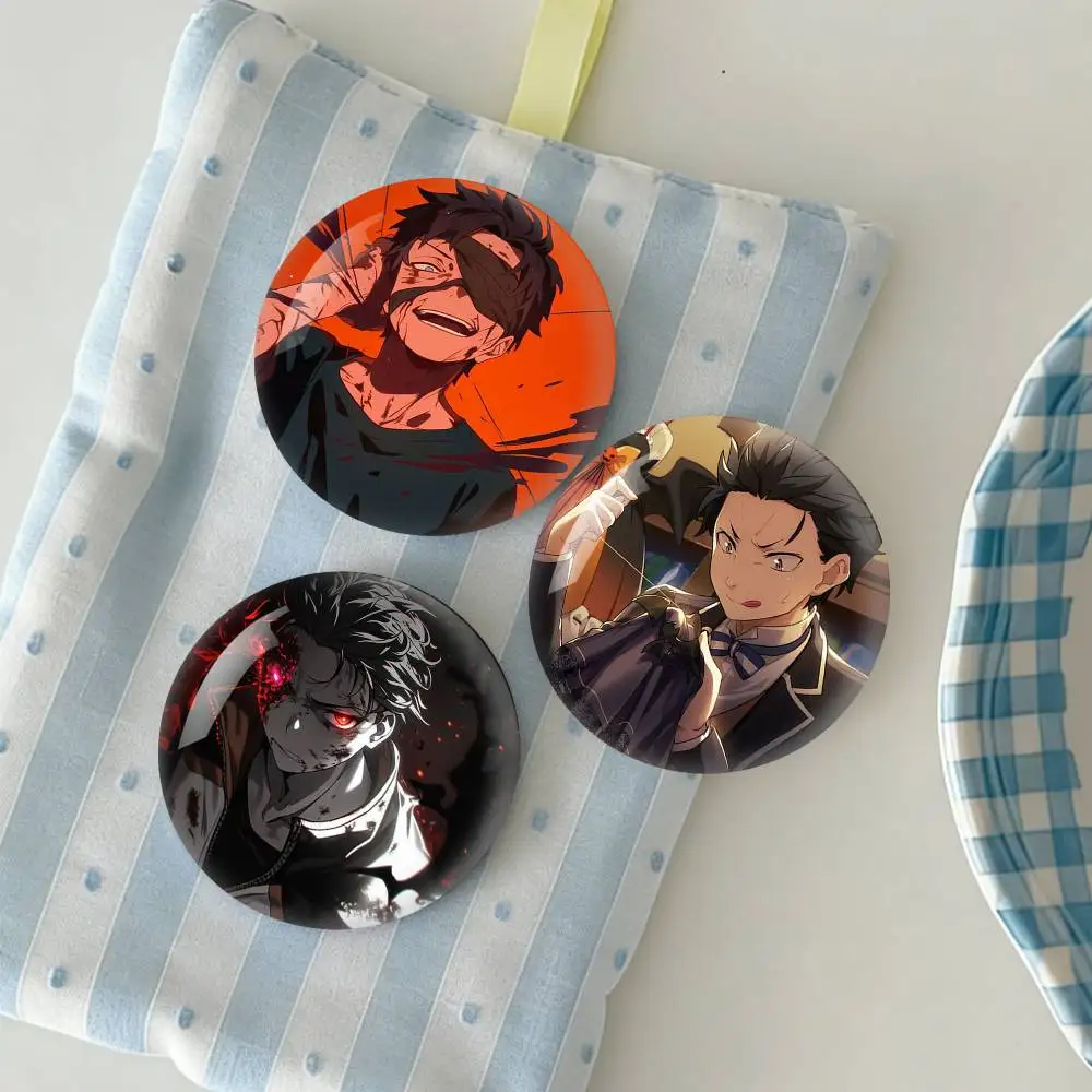 

S-Starting L-Life Natsuki S-Subaru-S Badge Creative Pins Brooch for Bag Clothes Hat Decor Gifts Fans Collect