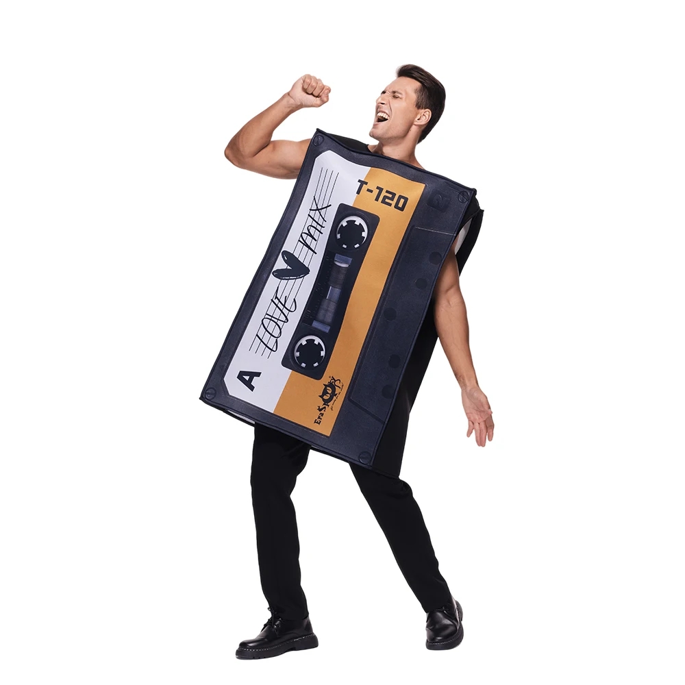 

Adult Love Mix Tape Costume Retro 80's Cassette Tunic