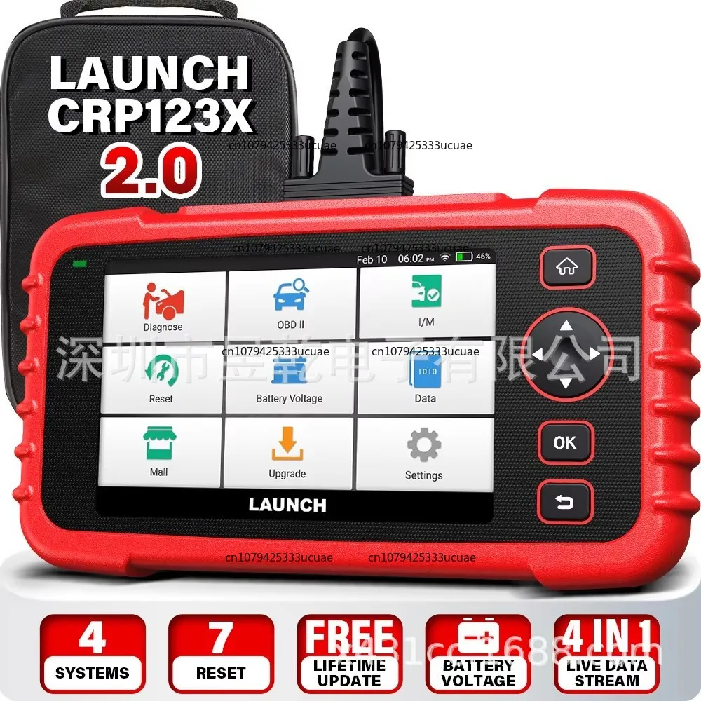 

X431 CRP123X v2.0 CReader 123X Plus OBD2 Car Scanner