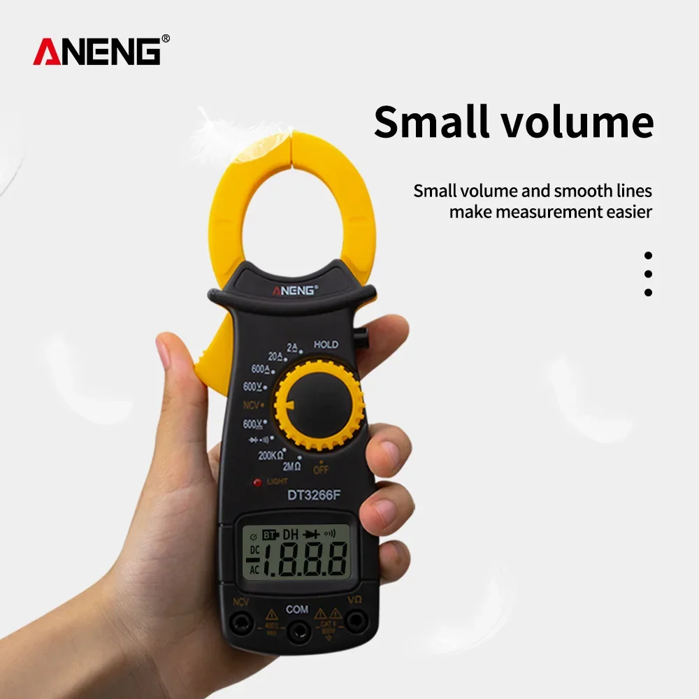 ANENG Digital Multimeter Ampere Electrical Clamp Meter Voltmeter Ammeter AC/DC Voltage NCV Resistance Diode Tester with Buzzer