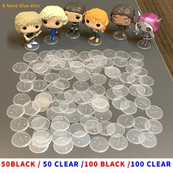 Lot Action Figure Stand Bases 40mm Fit For Funko POP Figurine Display Toys Games Models nano glue dots Children Xmas Gift